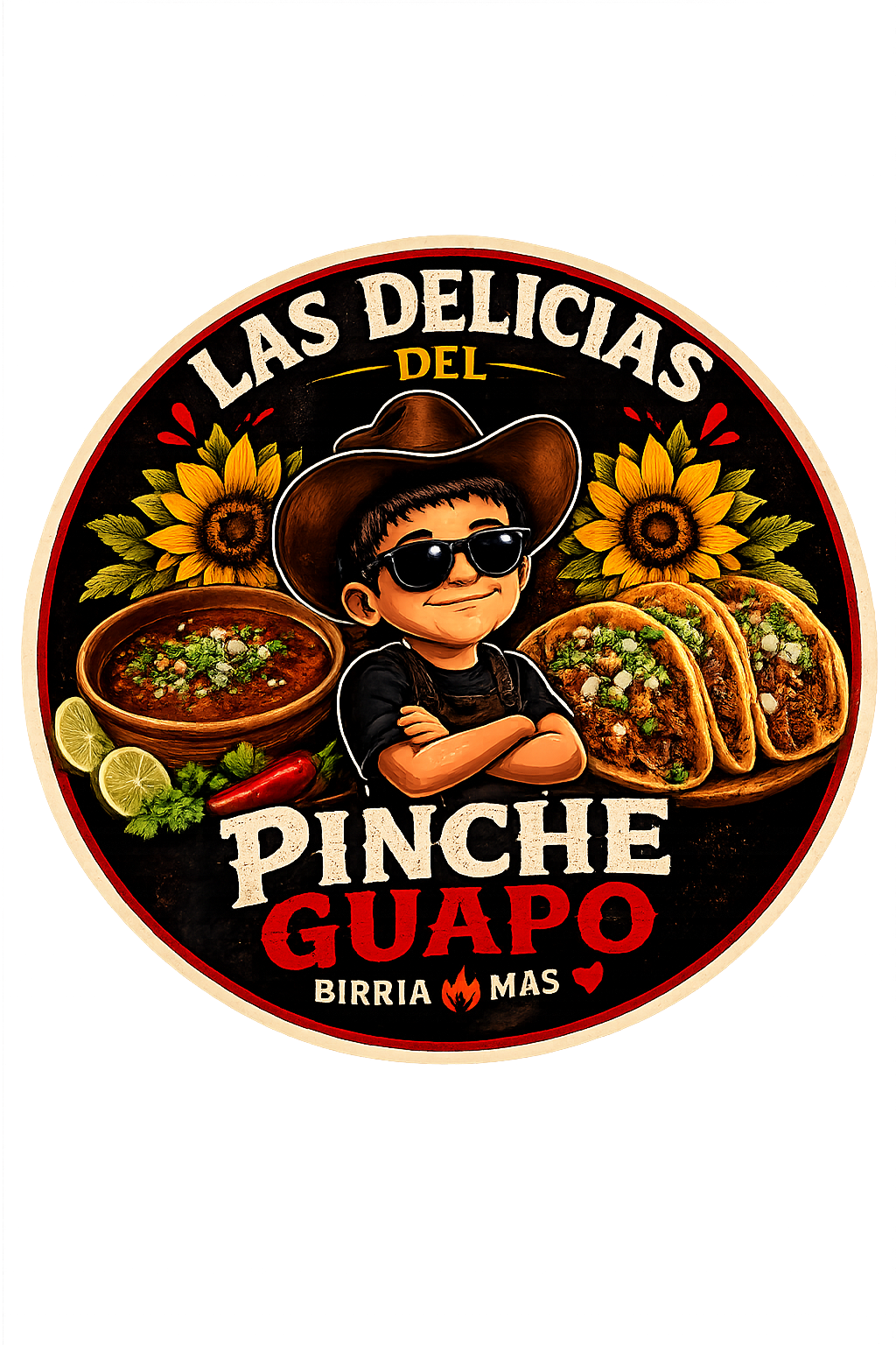 Logo de Las Delicias del Pinche Guapo, restaurante en Tlalnepantla